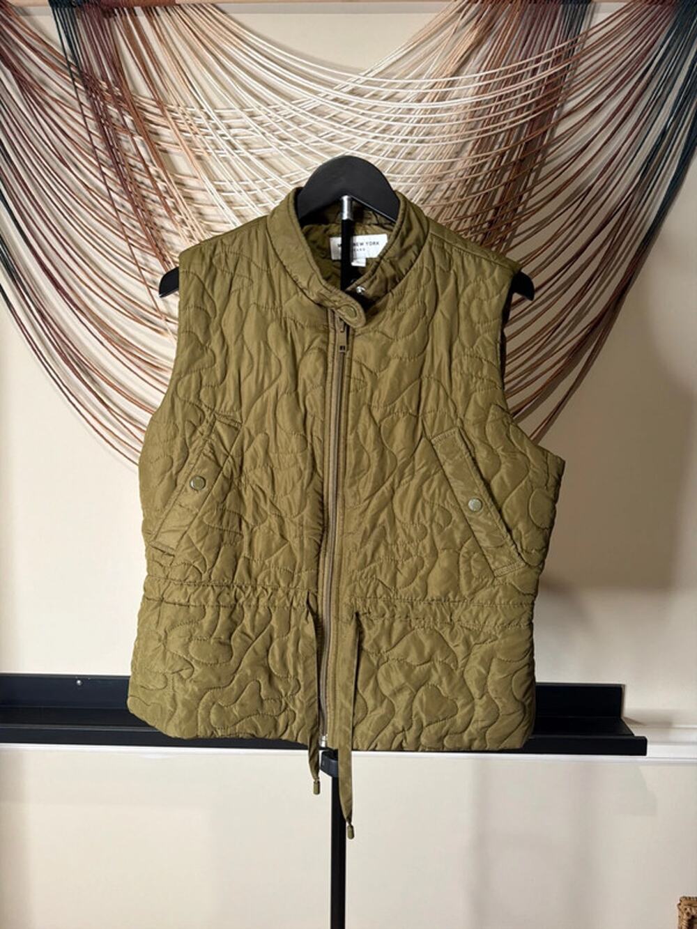 Marc New York quilted puffer vest L green 3368
